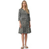 Damen Kleid mit Allover-Muster
