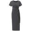 Damen Midi-Kleid mit Knoten-Detail