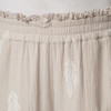 Damen Musselin-Hose mit gerüschtem Bund