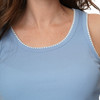 Damen Top mit Rippstruktur