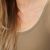 Damen Top mit Rippstruktur