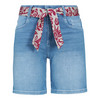 Damen Jeans-Shorts mit Bindegürtel