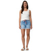 Damen Jeans-Shorts mit Bindegürtel