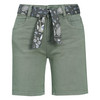 Damen Jeans-Shorts mit Bindegürtel