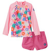 Mädchen UV-Set mit Badeshirt und Shorts UPF40