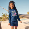 Mädchen UV-Set mit Badeshirt und Shorts UPF40