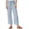 Damen Wide-Leg-Hose mit Knopfleiste