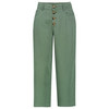 Damen Wide-Leg-Hose mit Knopfleiste