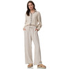 Damen Leinen-Bluse mit Knopfleiste