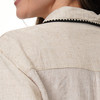 Damen Leinen-Bluse mit Knopfleiste
