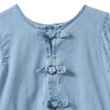 Mädchen Bluse in Denim-Optik