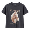Mädchen T-Shirt mit Pferde-Print