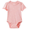 Baby Kurzarmbody mit Rippstruktur