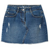Mädchen Jeansrock mit Used-Details