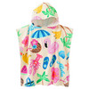 Kinder Badeponcho mit sommerlichen Motiven