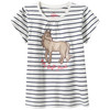 Mädchen T-Shirt mit Pferde-Motiv