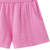 Mädchen Musselin-Shorts mit Paperbag-Bund