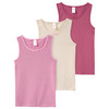 3 meisjesonderhemden als set