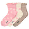 3 Paar Baby Kurzsocken mit Rolllsaum