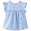 Babyblouse met kersenprint