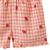 Baby Shorts mit Erdbeer-Print