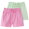 2 Baby Shorts mit Zierschleife