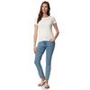 Damen T-Shirt mit Ajours-Muster