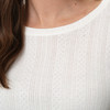 Damen T-Shirt mit Ajours-Muster