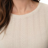 Damen T-Shirt mit Ajours-Muster
