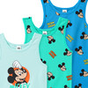 3 Micky Maus Unterhemden mit Prints