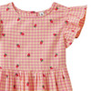 Meisjesjurk met aardbeienprint