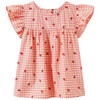 Mädchen Bluse mit Erdbeer-Print