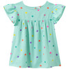 Mädchen Bluse mit Blumen-Print