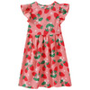 Meisjesjurk met all-over print