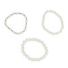 3 Damen Armbänder mit Perlen