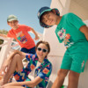 Jungen Sweatshorts mit kleinem Print