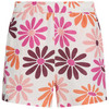 Damen Leinen-Shorts mit Blumen-Print