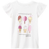 Mädchen T-Shirt mit Eis-Print