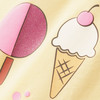 Mädchen T-Shirt mit Eis-Print
