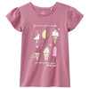Mädchen T-Shirt mit Eis-Print
