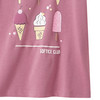 Mädchen T-Shirt mit Eis-Print