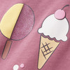 Mädchen T-Shirt mit Eis-Print