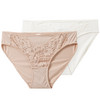 2 Damen Slips mit Spitze