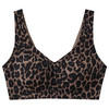Naadloze bustier voor dames met luipaardprint