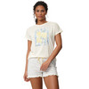 Damen Schlafshirt mit Zitronen-Print