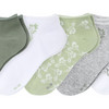 5 Paar Damen Sneaker-Socken mit Blumen