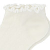 1 Paar Damen Sneaker-Socken mit Ajour-Muster