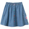 Mädchen Jeansrock mit Streifen
