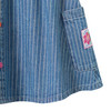 Mädchen Jeansrock mit Streifen