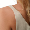 Damen Top mit Rippstruktur